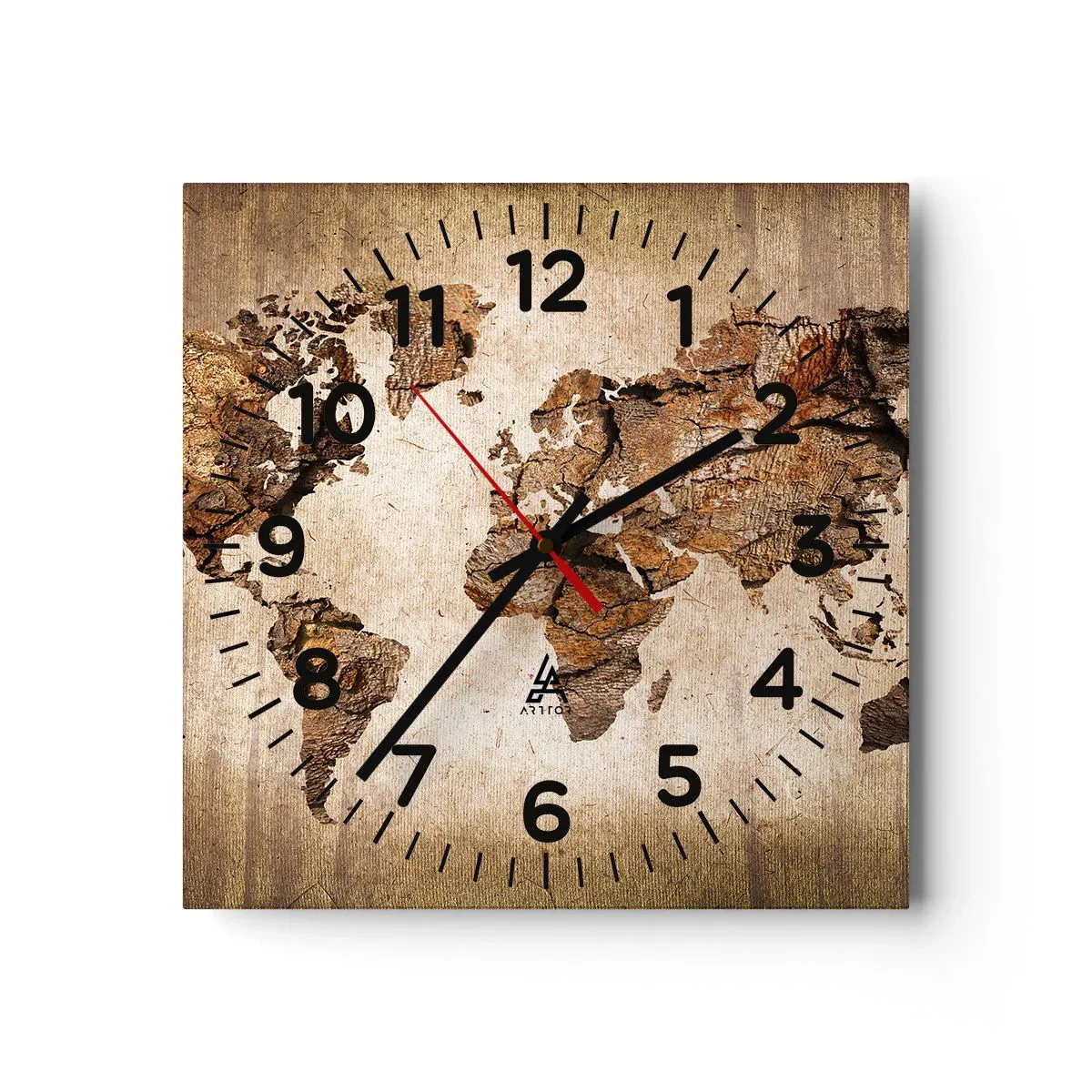 Vægur, Uret - Opdagelse af verden - 30x30 cm