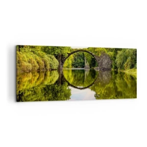 Lærredstryk - Billede på lærred - På mødet mellem to verdener - 100x40 cm