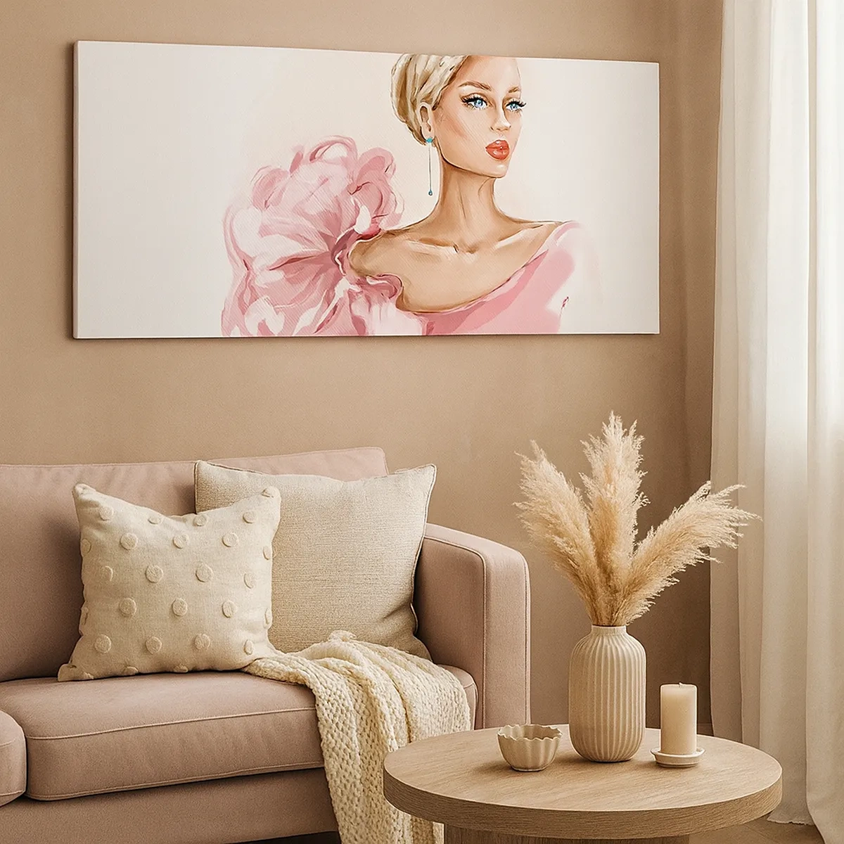 Lærredstryk - Billede på lærred - Som malet... - 30x30 cm