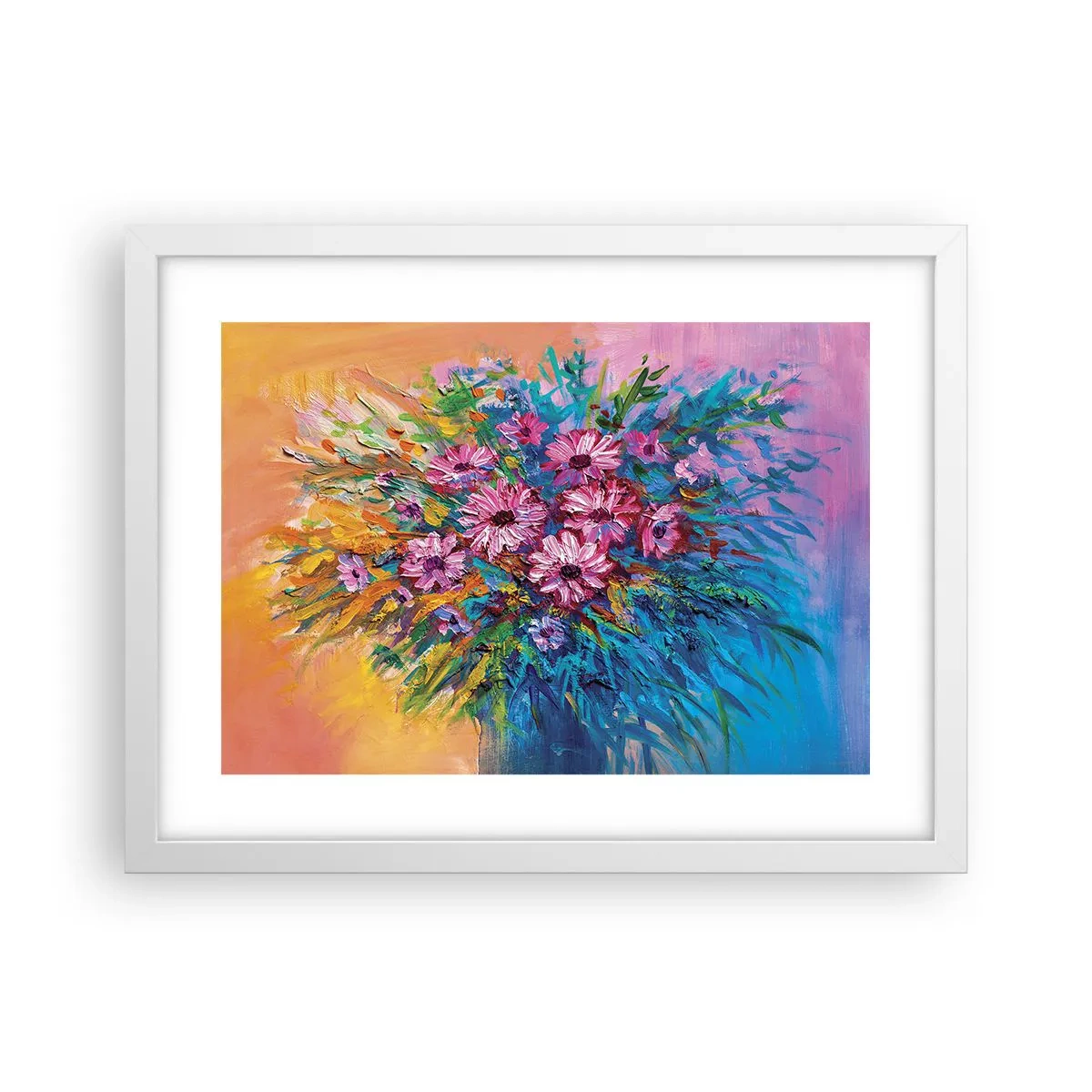 Plakat i hvid ramme - Livets energi - 40x30 cm