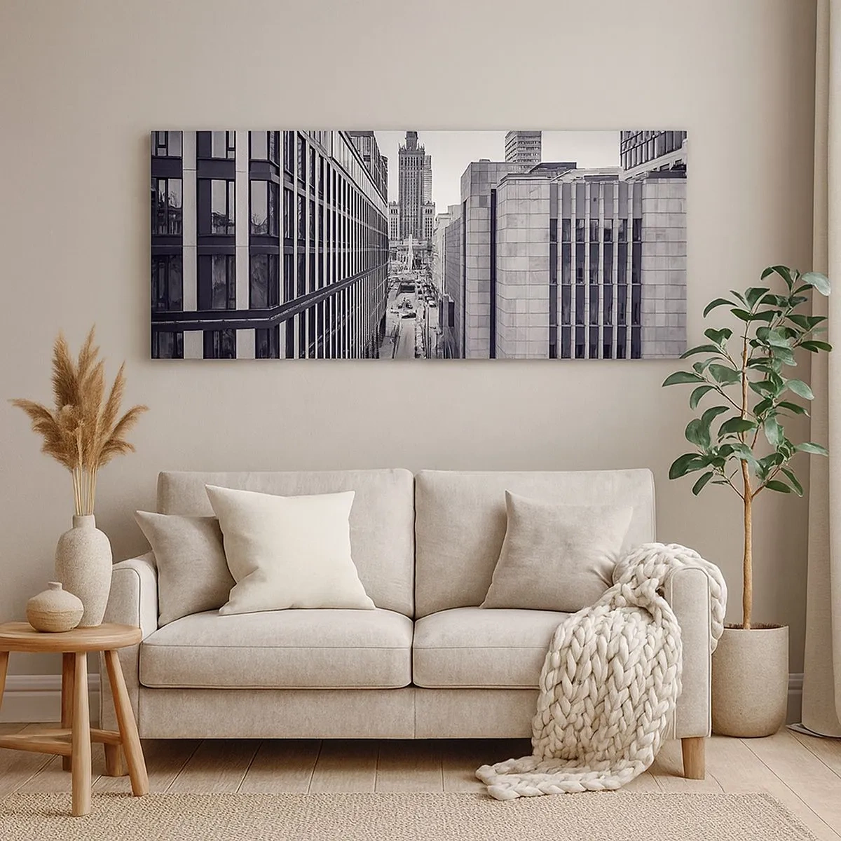 Lærredstryk - Billede på lærred - Warszawa dalen - 100x40 cm