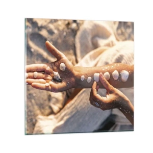 Billede på glas - Skønhed inden for rækkevidde - 50x50 cm