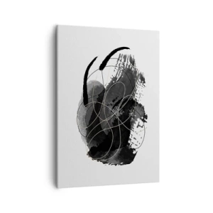 Lærredstryk - Billede på lærred - Kom frem fra det sorte - 50x70 cm