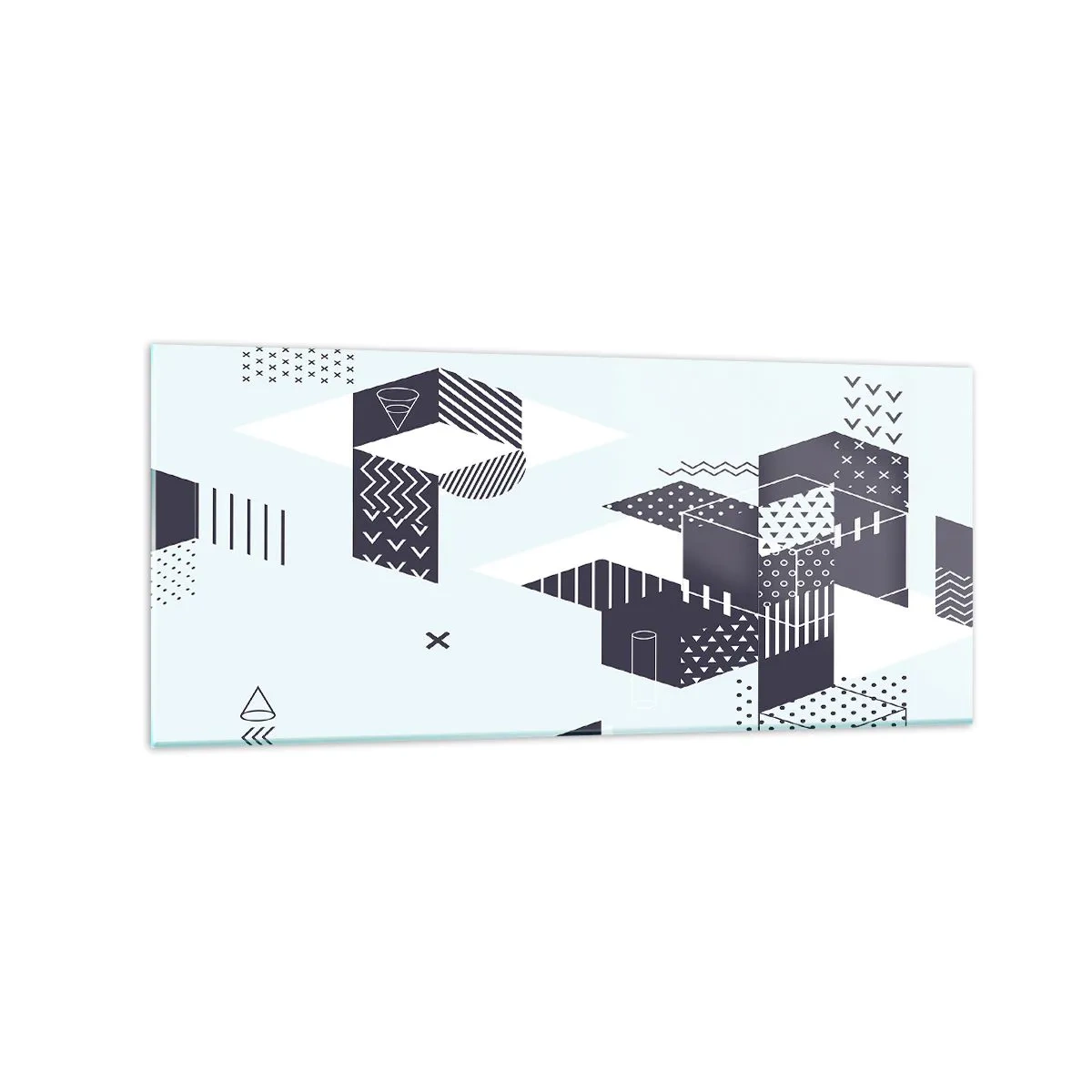 Billede på glas - I matematikkens sjæl - 120x50 cm