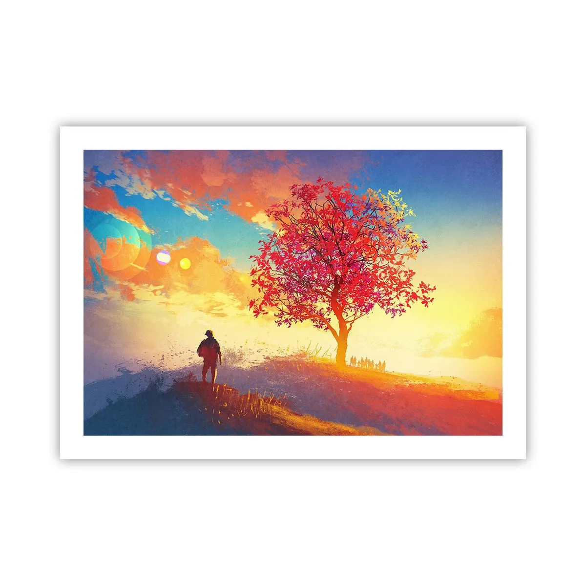 Plakat - Pilgrim på bestemmelsesstedet - 70x50 cm