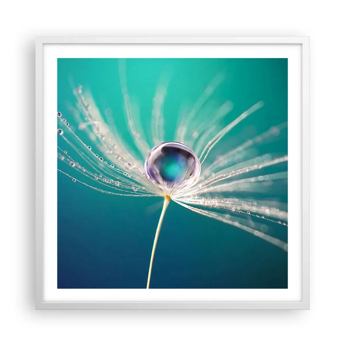 Plakat i hvid ramme - Mystisk øjeblik - 60x60 cm