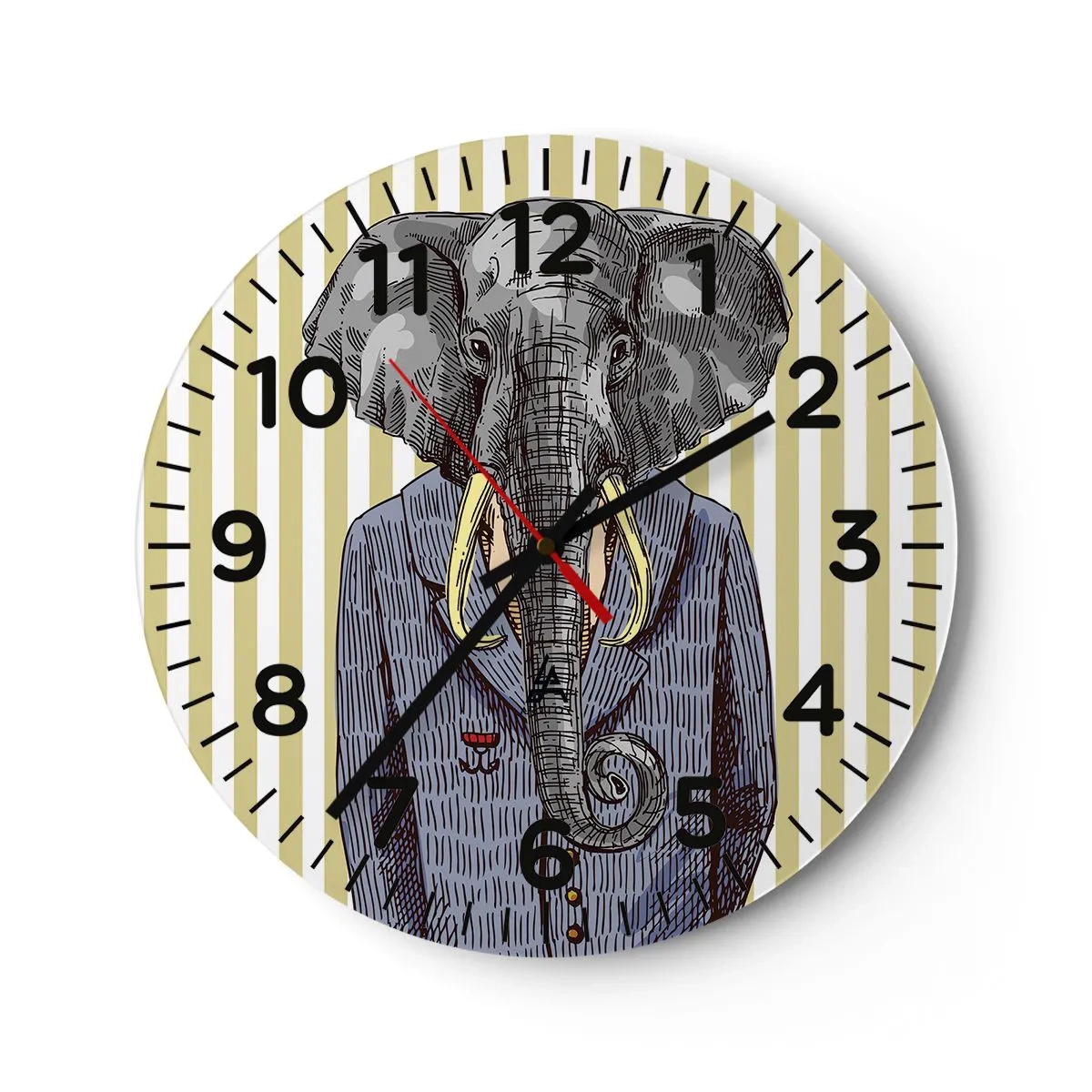 Vægur, Uret - Elegant af natur - 30x30 cm