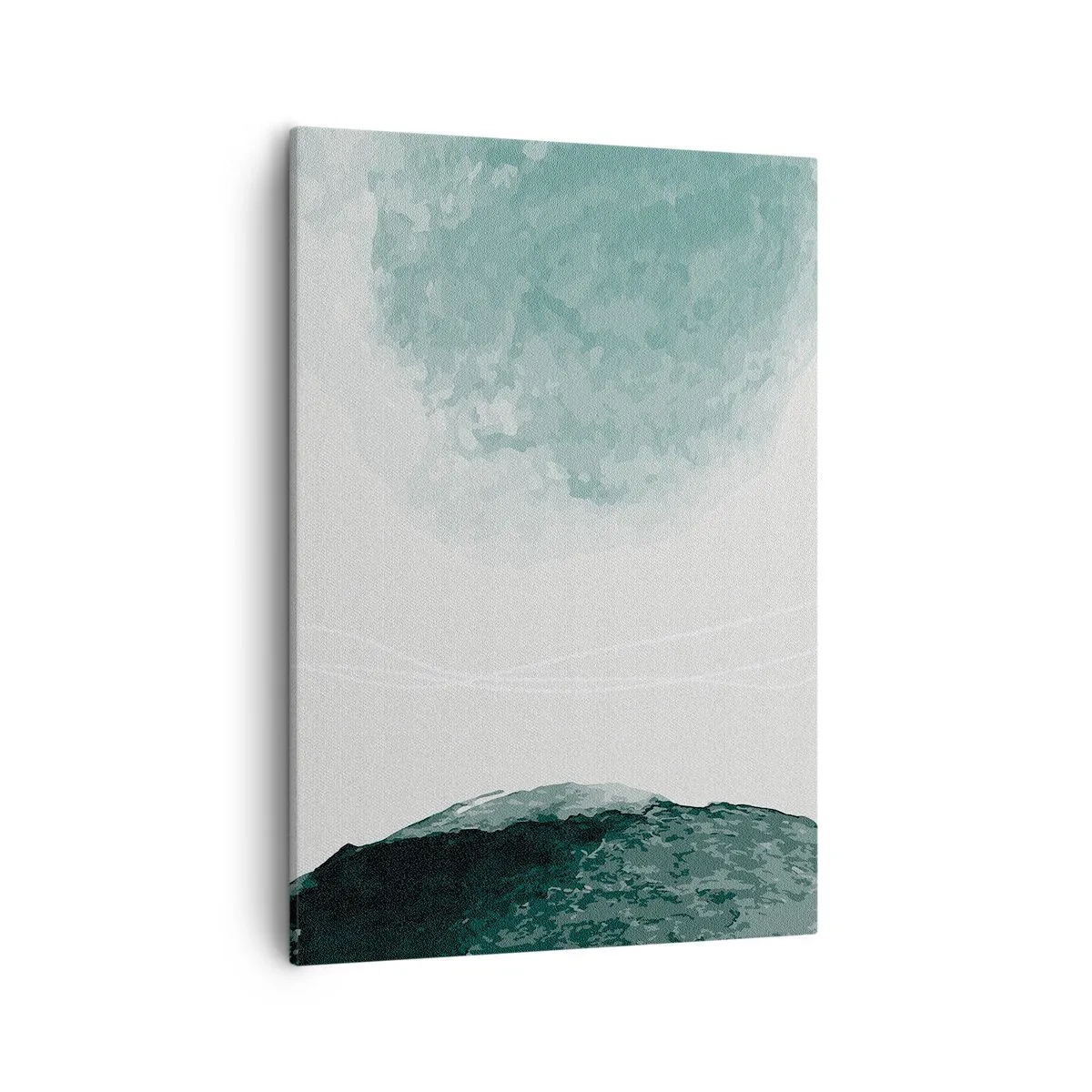 Lærredstryk - Billede på lærred - Et møde med tåge - 50x70 cm