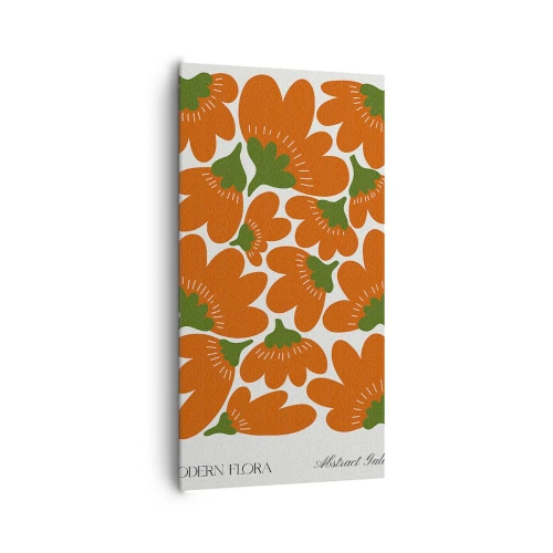 Lærredstryk - Billede på lærred - Fra en blomsts liv - 65x120 cm