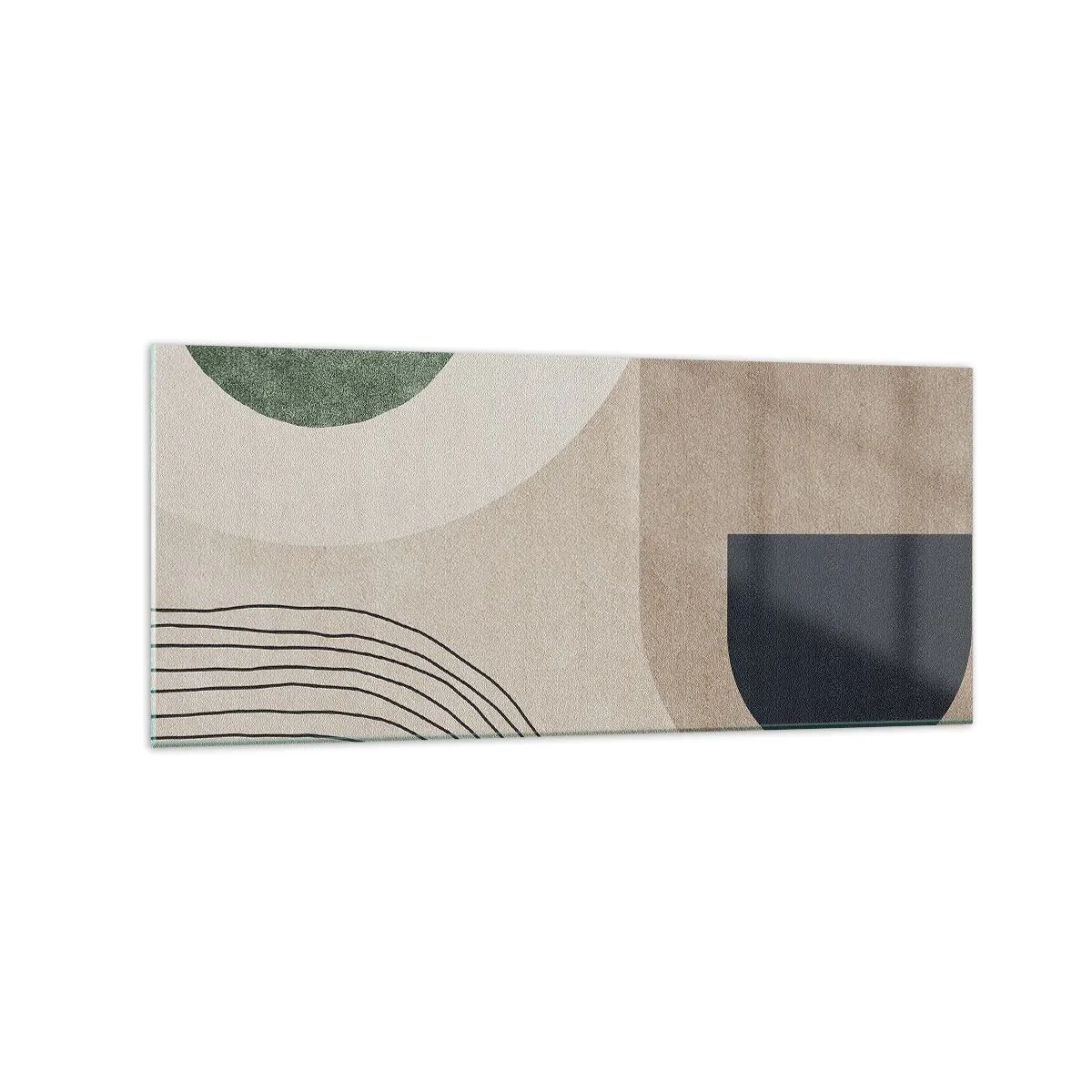 Billede på glas - Blidheden i en oval - 120x50 cm