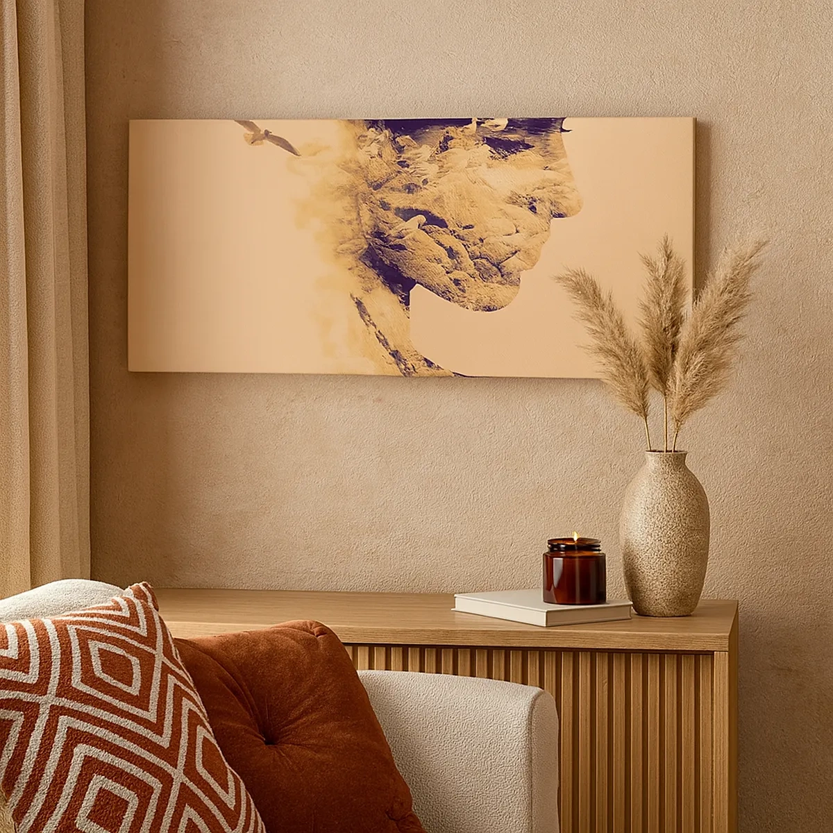 Lærredstryk - Billede på lærred - Smuk af natur - 30x30 cm