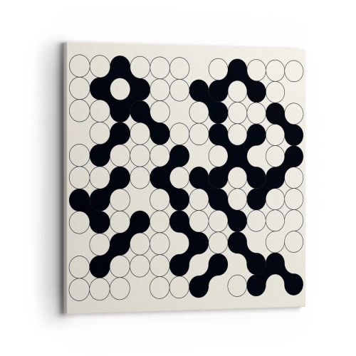 Lærredstryk - Billede på lærred - Kinesisk spil - variation - 70x70 cm