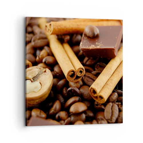 Lærredstryk - Billede på lærred - Koncert af smagsoplevelser - 70x70 cm