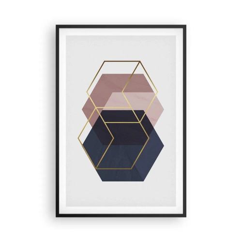 Plakat i sort ramme - Styrken ved enkelhed - 61x91 cm