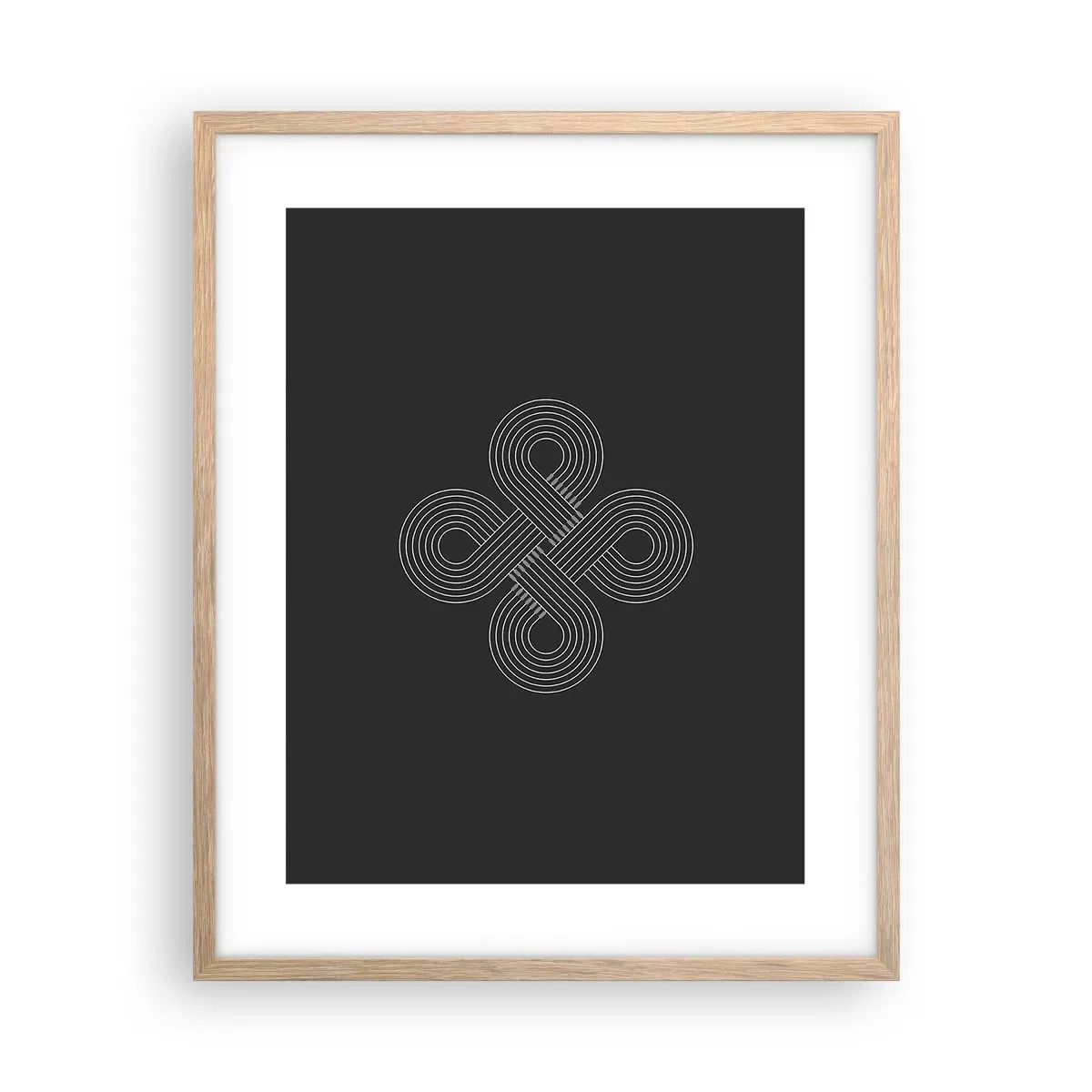 Plakat i ramme af lyst egetræ - I den keltiske ånd - 40x50 cm