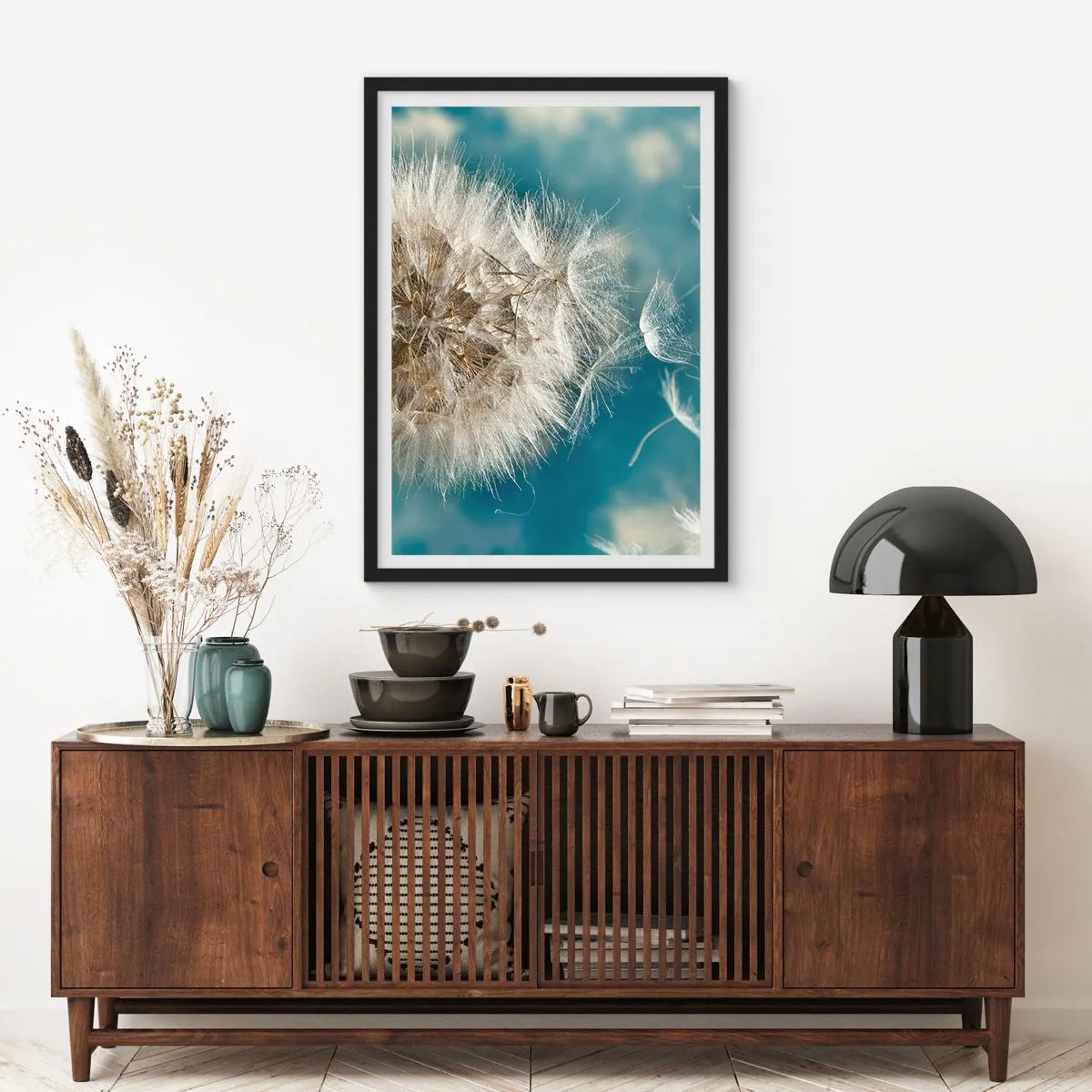 Plakat i sort ramme - En engels åndedræt - 40x50 cm
