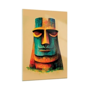 Billede på glas - Statuarisk, men alligevel sympatisk - 50x70 cm