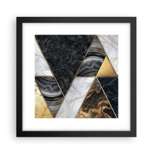 Plakat i sort ramme - Sten for sten - 30x30 cm