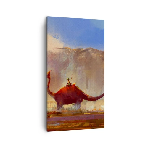 Lærredstryk - Billede på lærred - Hvis de ikke var uddøde - 45x80 cm