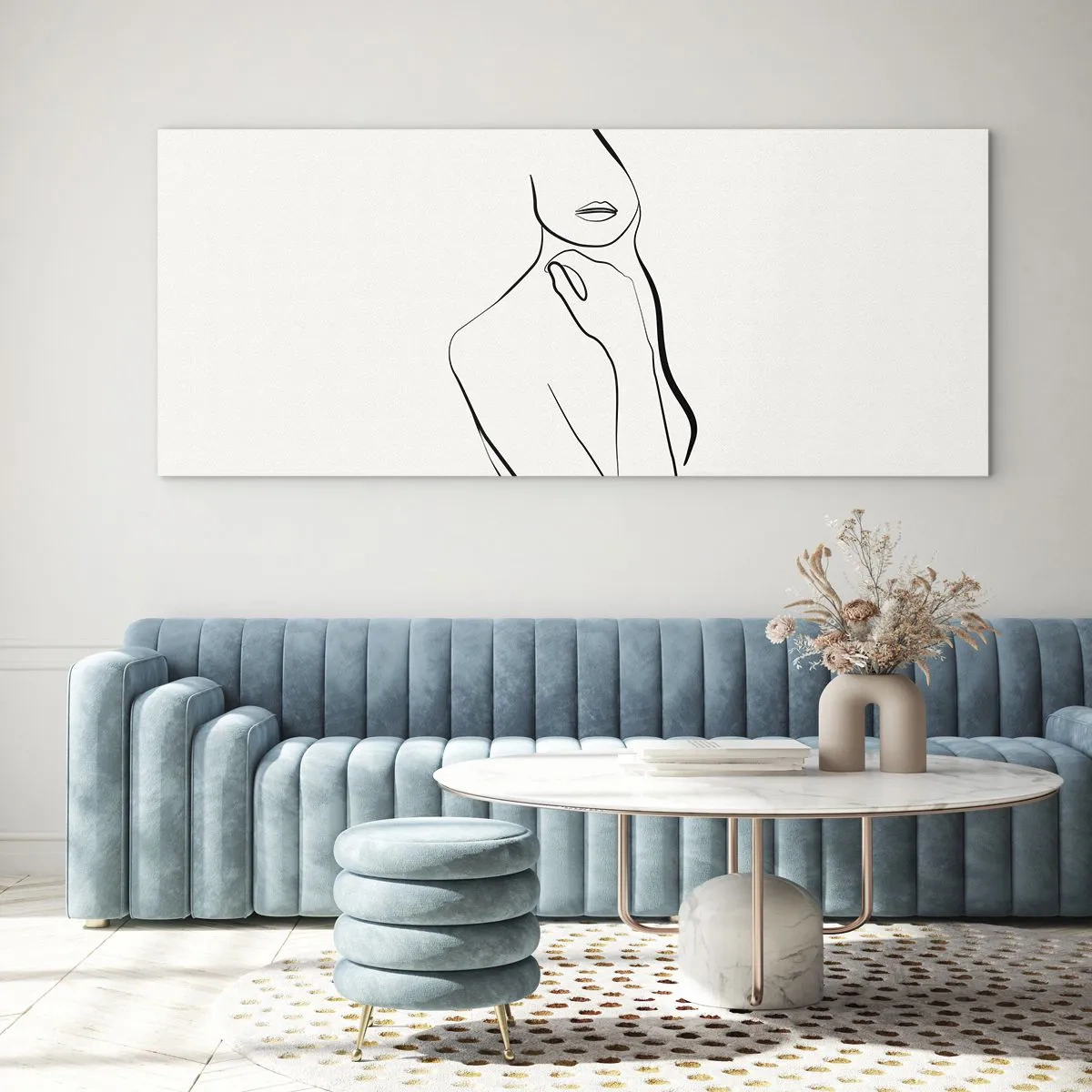 Billede på glas - Bølge af melankoli - 120x50 cm