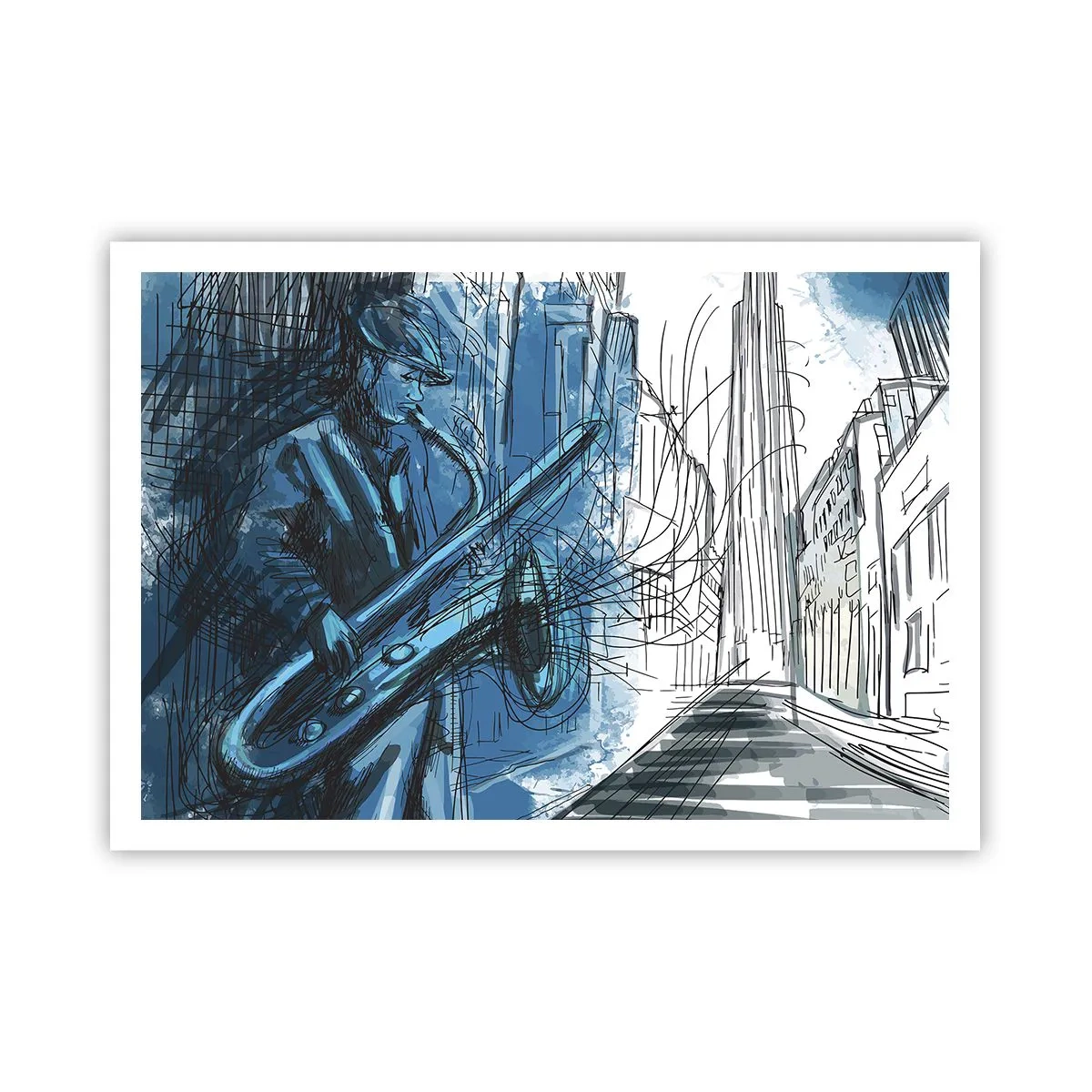 Plakat - Byens rapsodi - 100x70 cm