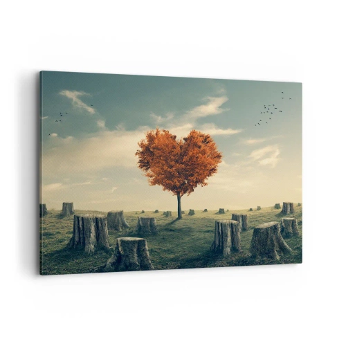 Lærredstryk - Billede på lærred - Der er stadig håb - 100x70 cm