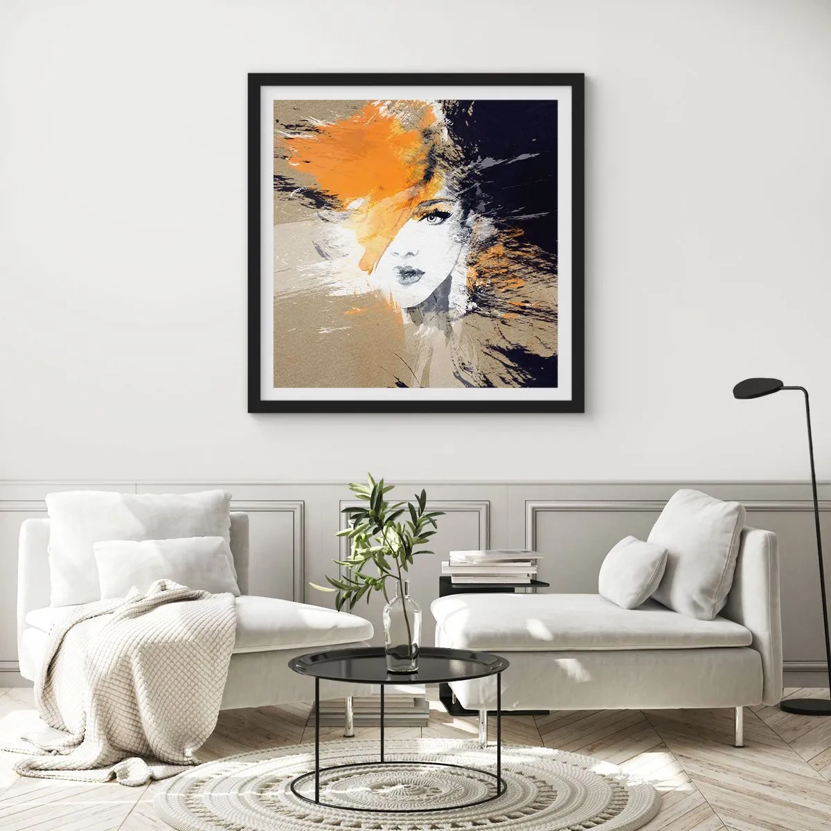 Plakat i sort ramme - Og det bliver let - 30x30 cm