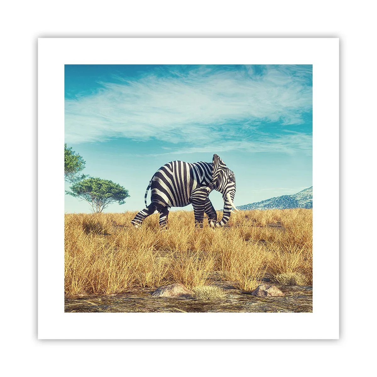 Plakat - Grå er ikke længere på mode - 40x40 cm