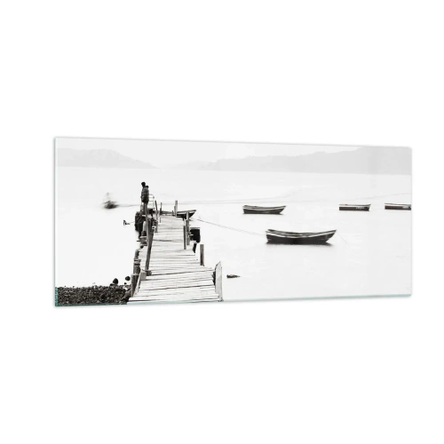 Billede på glas - Over stille og klart vand - 100x40 cm