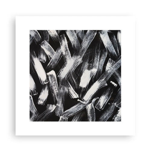 Plakat - Abstraktion i den industrielle ånd - 30x30 cm