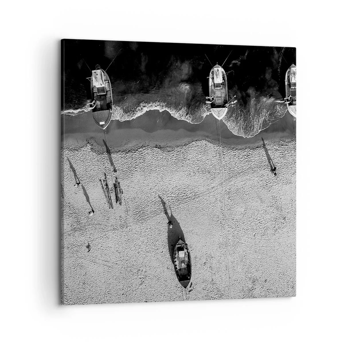 Lærredstryk - Billede på lærred - Stadig på kysten... - 50x50 cm