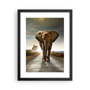 Plakat i sort ramme - Og slet ikke i en porcelænsbutik - 30x40 cm