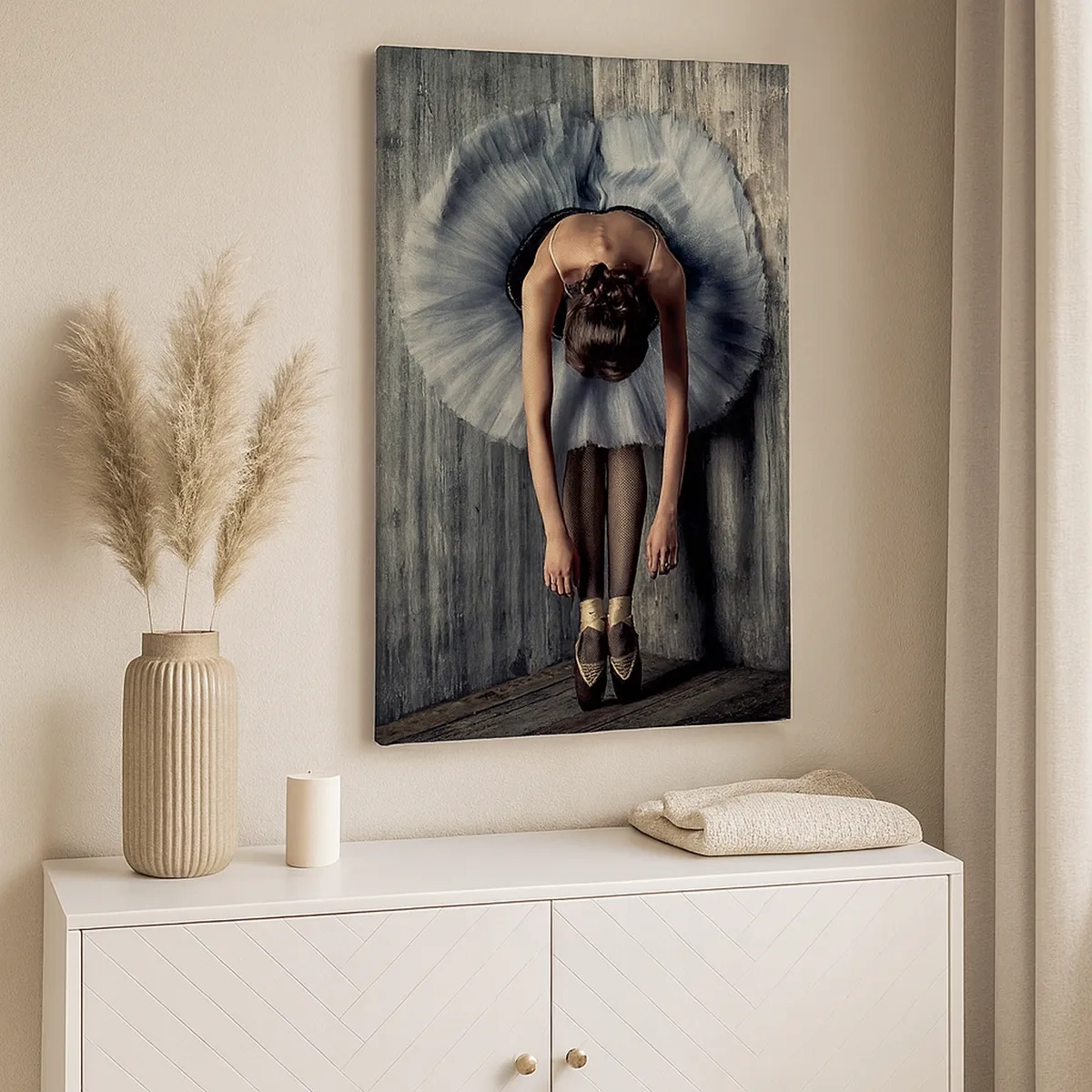 Lærredstryk - Billede på lærred - Når musikken stopper - 50x70 cm