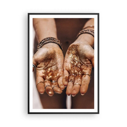 Plakat i sort ramme - En gave til dig - 70x100 cm