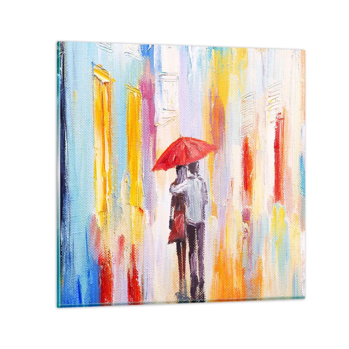 Billede på glas - Lad det regne mere - 30x30 cm