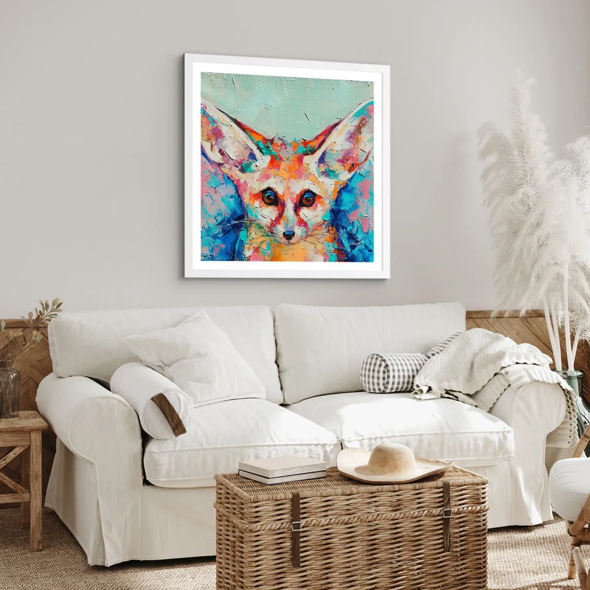 Plakat i hvid ramme - Er du klar til mig? - 30x30 cm