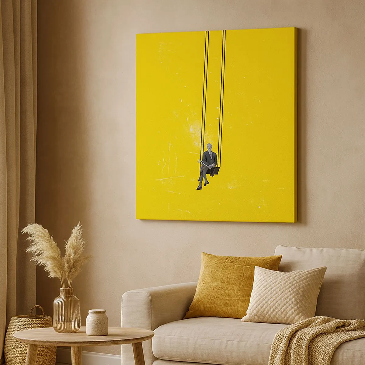 Lærredstryk - Billede på lærred - En dag som alle andre - 30x30 cm