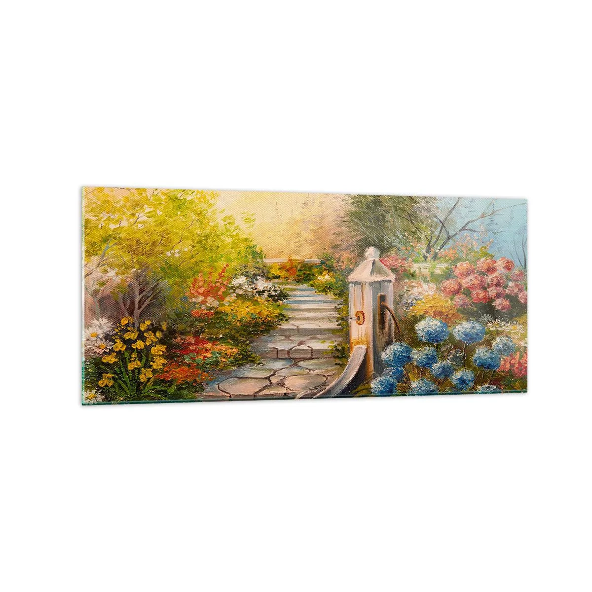 Billede på glas - I fuld blomstring - 120x50 cm