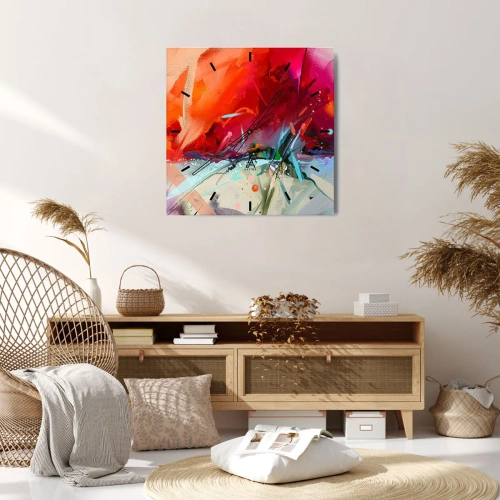 Vægur, Uret - En eksplosion af lys og farver - 30x30 cm