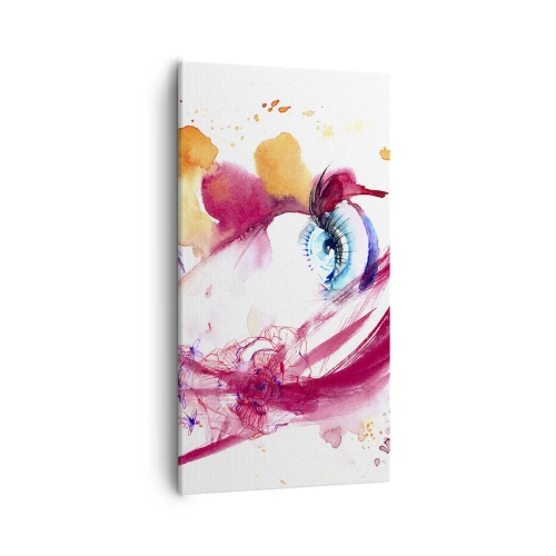 Lærredstryk - Billede på lærred - I nærheden af hinanden blomstrer verden - 55x100 cm