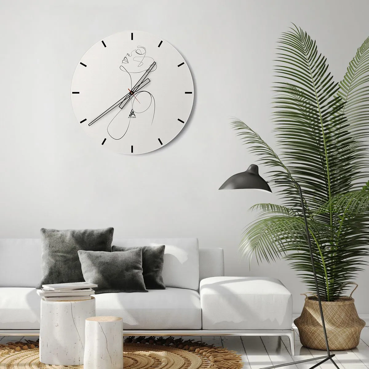 Vægur, Uret - Sløjfet i drømme - 30x30 cm