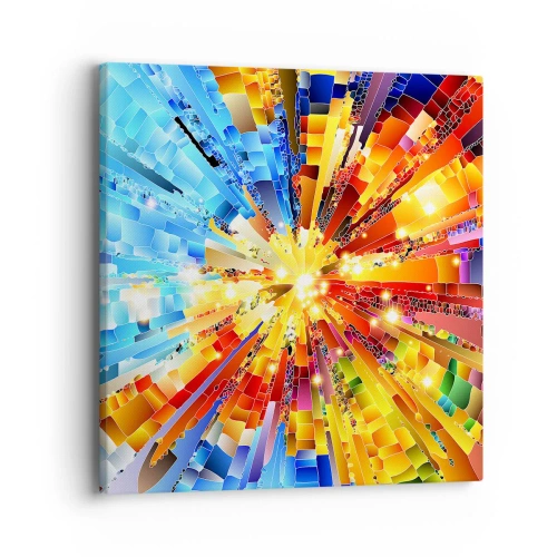 Lærredstryk - Billede på lærred - In medias res - 40x40 cm