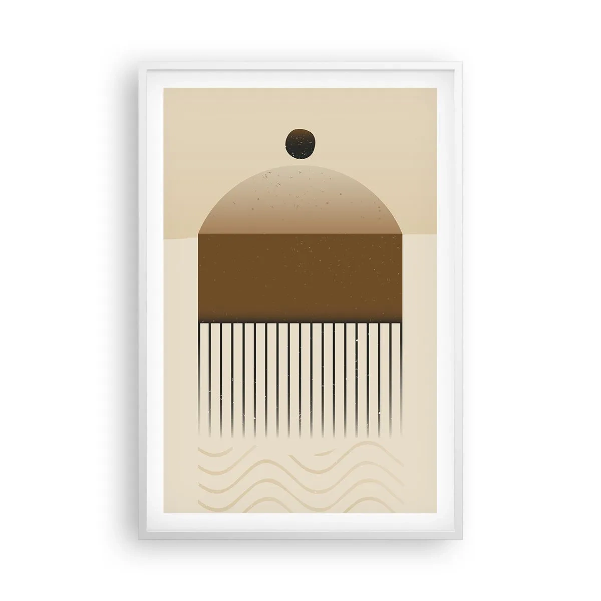 Plakat i hvid ramme - Forskellige stater - 61x91 cm