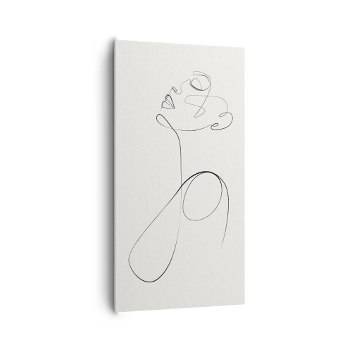Lærredstryk - Billede på lærred - Sløjfet i drømme - 65x120 cm