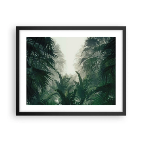 Plakat i sort ramme - Tropisk mysterium - 50x40 cm