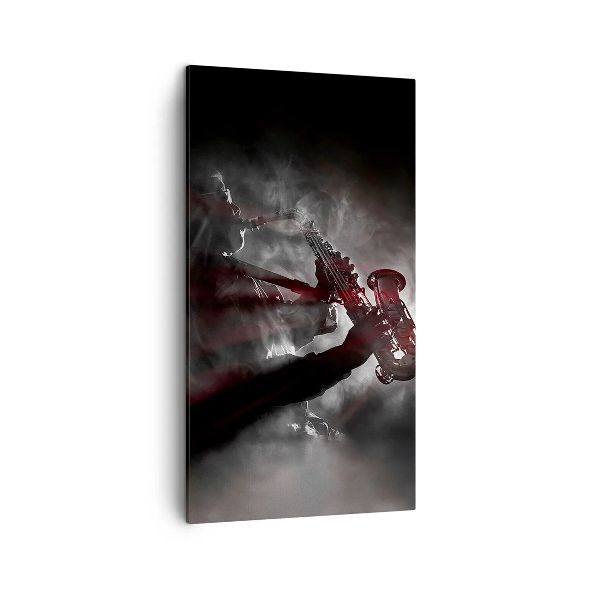 Lærredstryk - Billede på lærred - I jazzens dampe - 45x80 cm