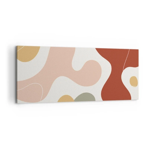 Lærredstryk - Billede på lærred - Es eller flores? - 100x40 cm