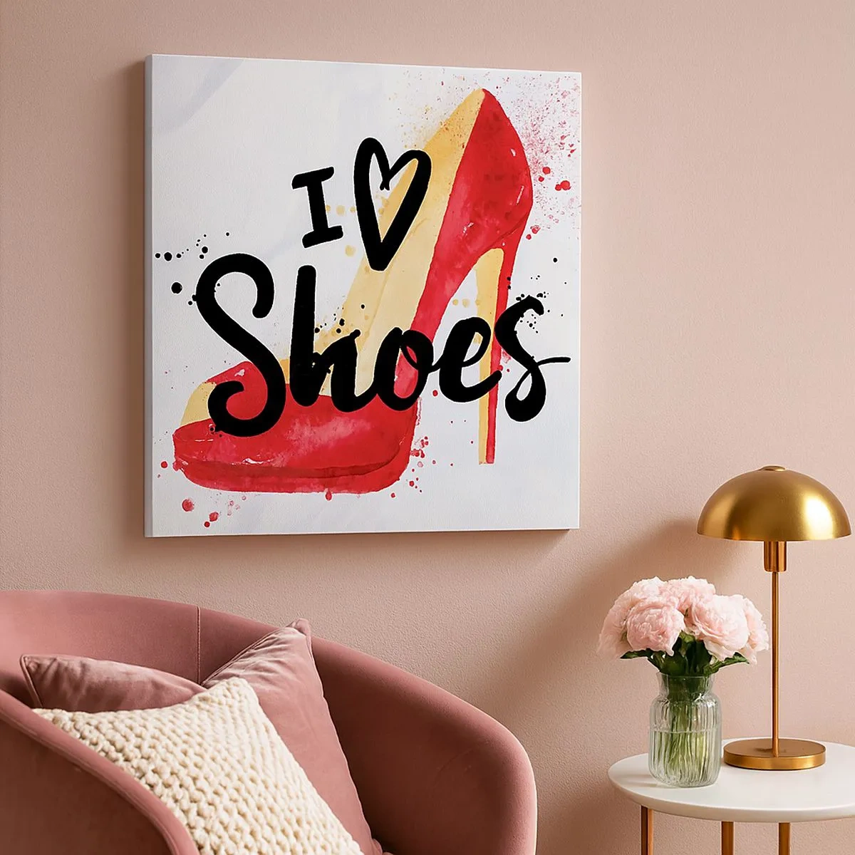 Lærredstryk - Billede på lærred - Kærlighed har mere end ét navn - 30x30 cm