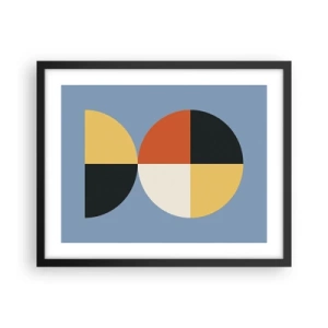 Plakat i sort ramme - Se og tæl - 50x40 cm