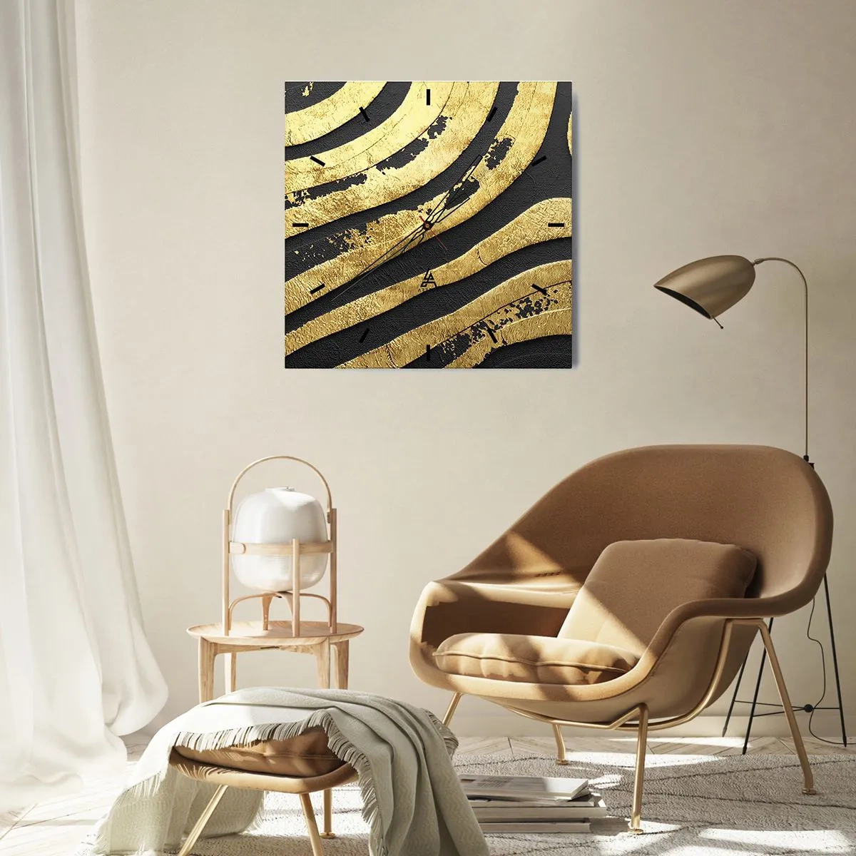 Vægur, Uret - Alt flyder - 30x30 cm